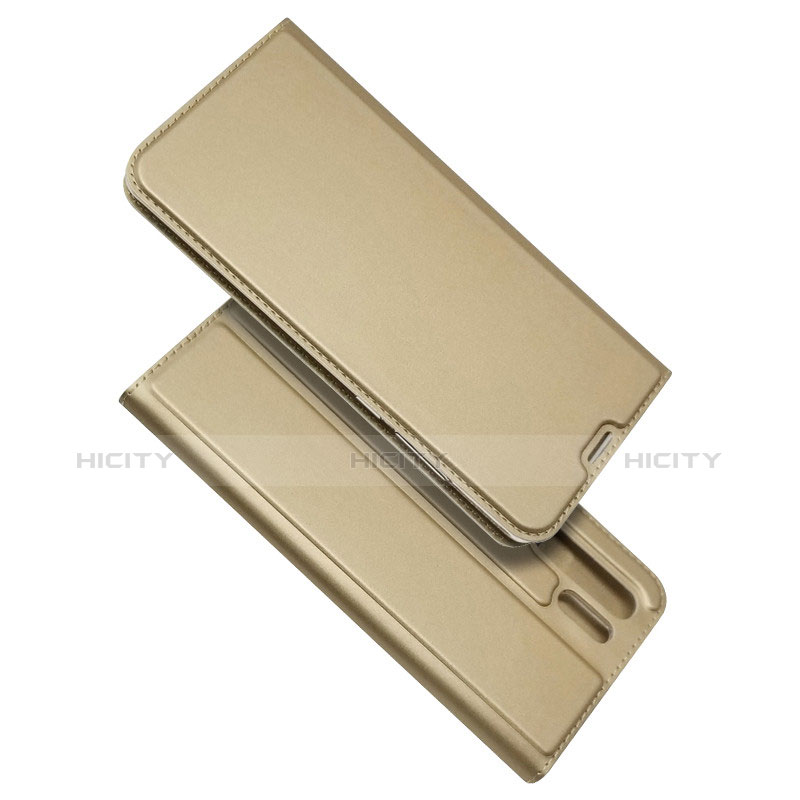 Etui Clapet Portefeuille Livre Cuir L01 pour Huawei P30 Pro Or Plus