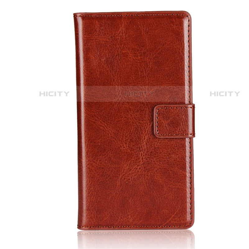 Etui Clapet Portefeuille Livre Cuir L01 pour Sony Xperia XZ1 Compact Marron Plus