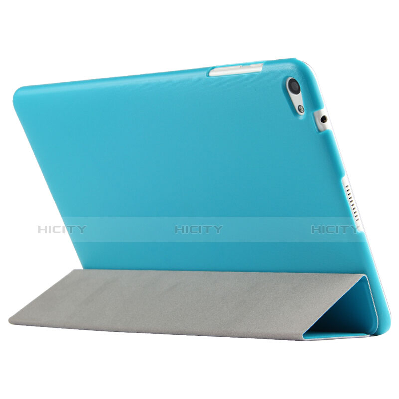 Etui Clapet Portefeuille Livre Cuir L02 pour Huawei MediaPad M2 10.1 FDR-A03L FDR-A01W Bleu Ciel Plus