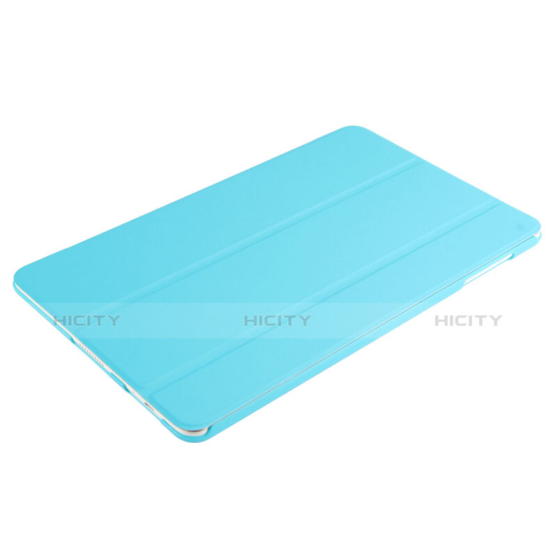 Etui Clapet Portefeuille Livre Cuir L02 pour Huawei MediaPad M2 10.1 FDR-A03L FDR-A01W Bleu Ciel Plus