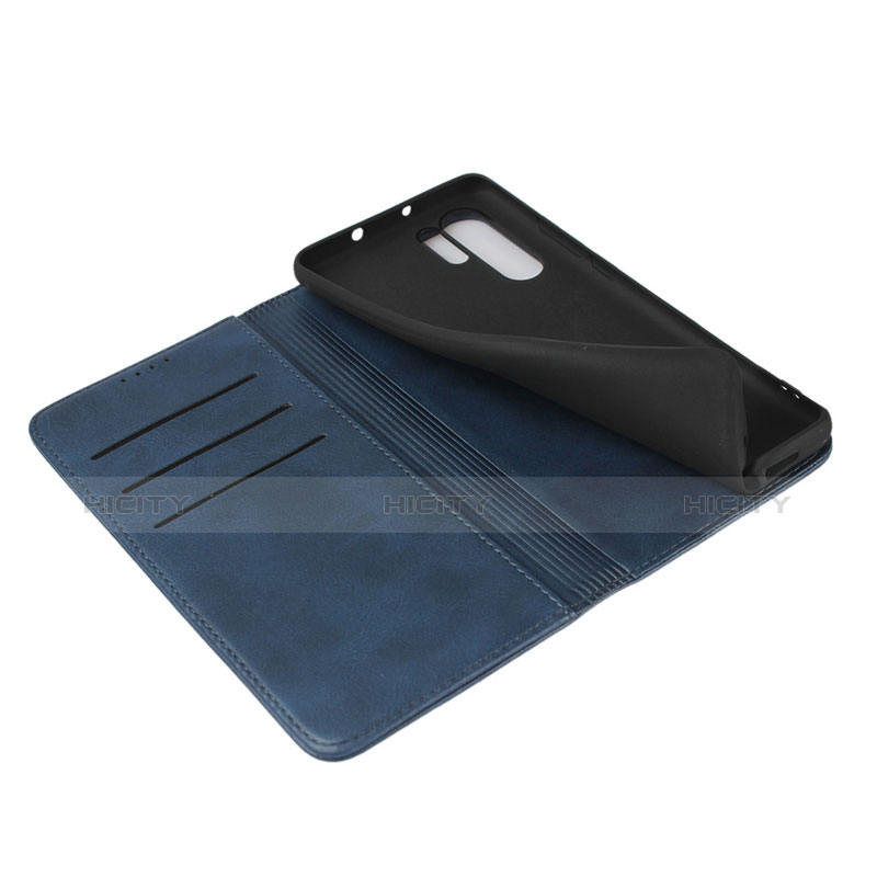 Etui Clapet Portefeuille Livre Cuir L02 pour Huawei P30 Pro New Edition Bleu Plus