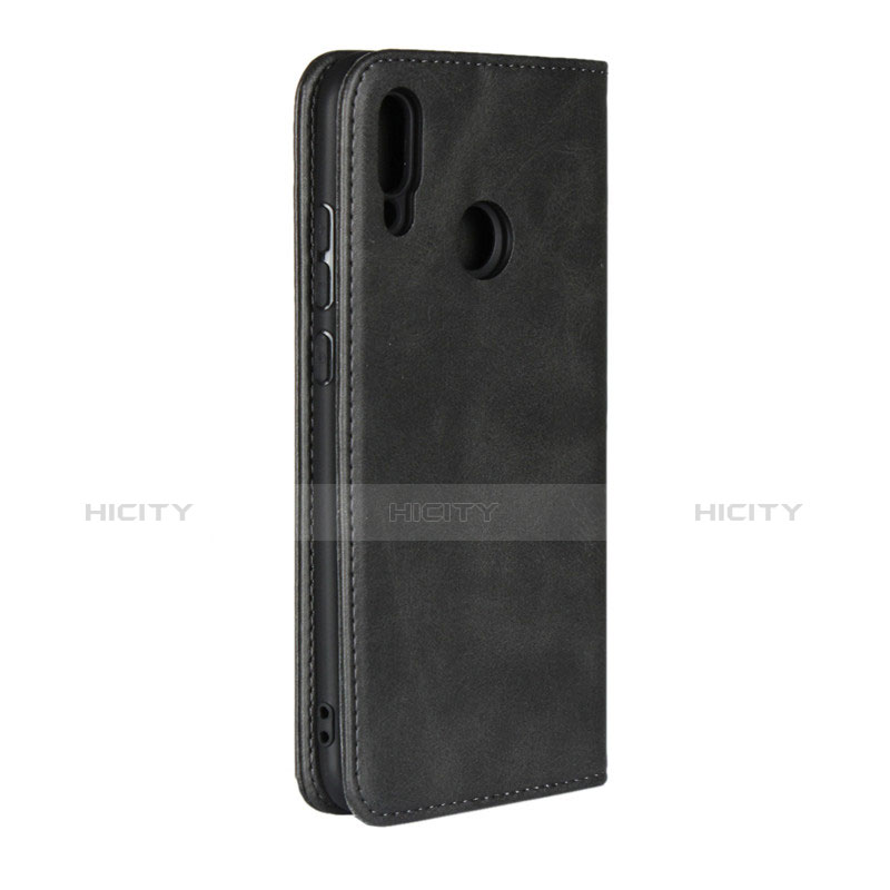 Etui Clapet Portefeuille Livre Cuir L03 pour Huawei Honor 10 Lite Noir Plus