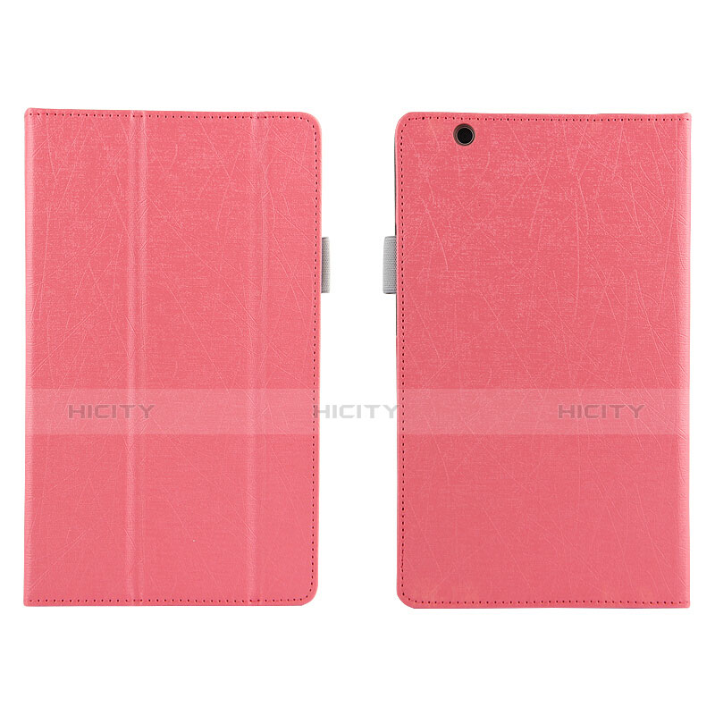 Etui Clapet Portefeuille Livre Cuir L04 pour Huawei Mediapad M3 8.4 BTV-DL09 BTV-W09 Rose Plus