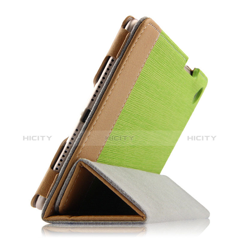 Etui Clapet Portefeuille Livre Cuir L04 pour Huawei MediaPad M5 8.4 SHT-AL09 SHT-W09 Vert Plus