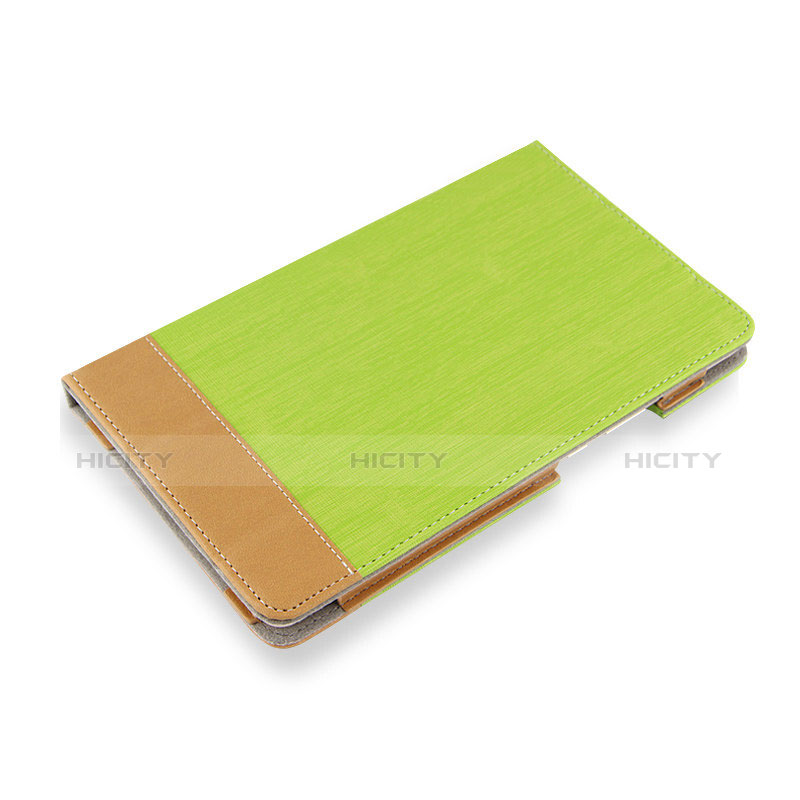 Etui Clapet Portefeuille Livre Cuir L04 pour Huawei MediaPad M5 8.4 SHT-AL09 SHT-W09 Vert Plus