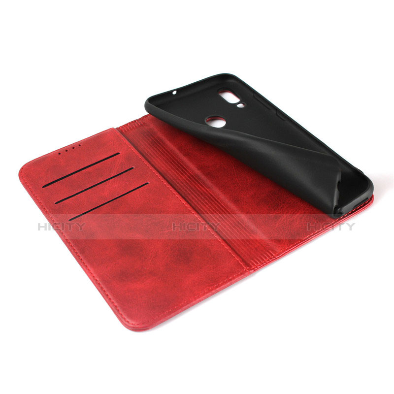 Etui Clapet Portefeuille Livre Cuir L05 pour Huawei Honor 10 Lite Rouge Plus