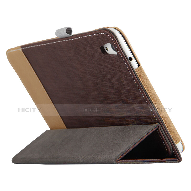 Etui Clapet Portefeuille Livre Cuir L05 pour Huawei Honor Pad 2 Marron Plus