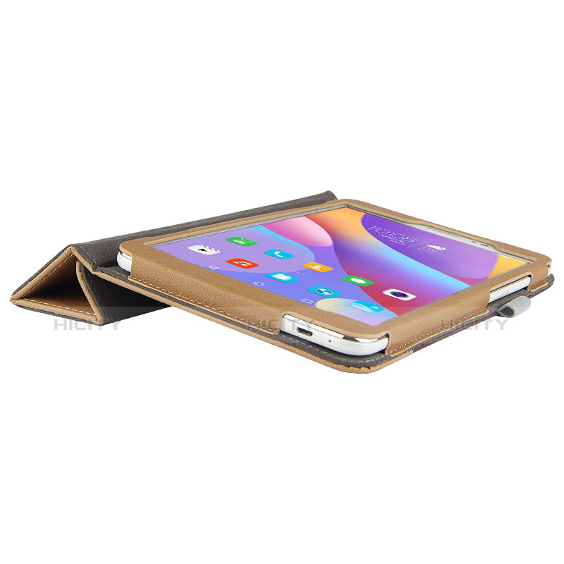 Etui Clapet Portefeuille Livre Cuir L05 pour Huawei Honor Pad 2 Marron Plus