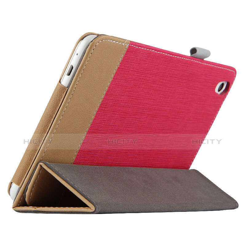 Etui Clapet Portefeuille Livre Cuir L05 pour Huawei Honor Pad 2 Rouge Plus