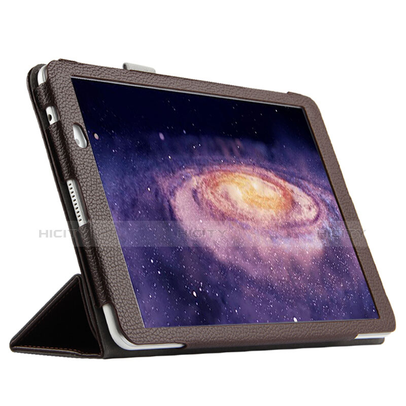 Etui Clapet Portefeuille Livre Cuir pour Huawei MediaPad M2 10.1 FDR-A03L FDR-A01W Marron Plus