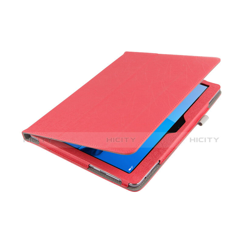 Etui Clapet Portefeuille Livre Cuir pour Huawei MediaPad M3 Lite 10.1 BAH-W09 Rouge Plus