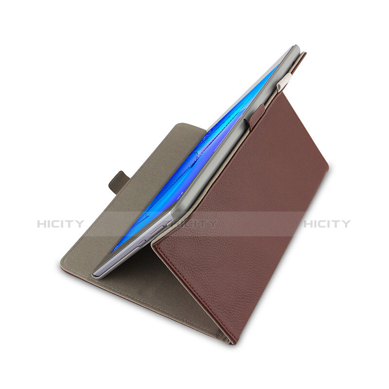 Etui Clapet Portefeuille Livre Cuir pour Huawei MediaPad T3 10 AGS-L09 AGS-W09 Marron Plus