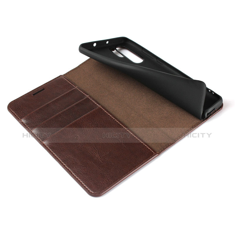 Etui Clapet Portefeuille Livre Cuir pour Huawei P30 Pro Marron Plus