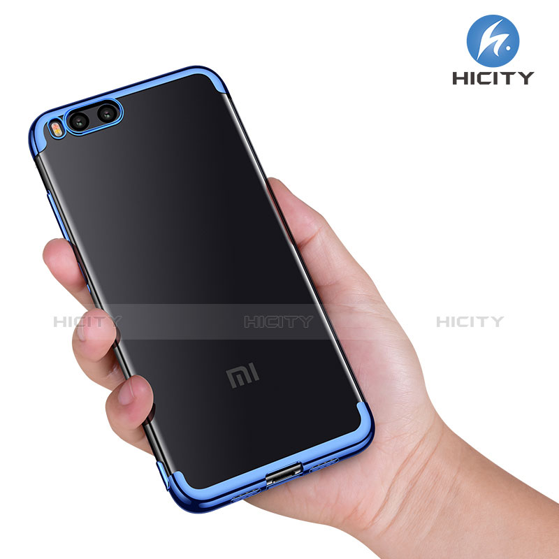 Etui Contour Silicone Transparente Gel pour Xiaomi Mi Note 3 Bleu Plus