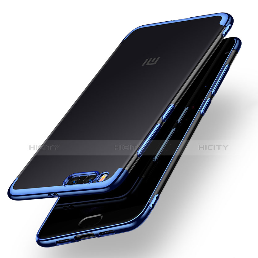 Etui Contour Silicone Transparente Gel pour Xiaomi Mi Note 3 Bleu Plus