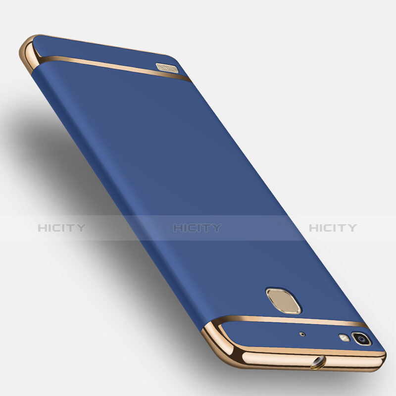 Etui Luxe Aluminum Metal pour Huawei Enjoy 5S Bleu Plus