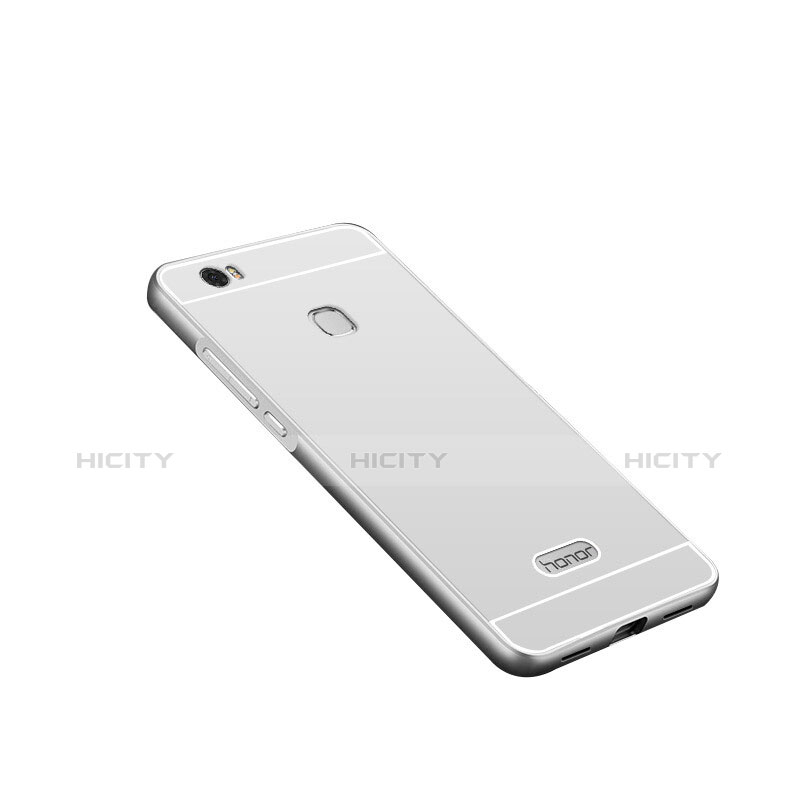 Etui Luxe Aluminum Metal pour Huawei Honor Note 8 Argent Plus