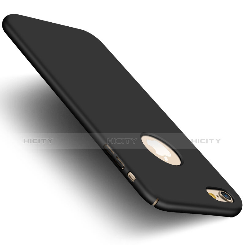 Etui Plastique Rigide avec Trou et Support Bague Anneau Mat et Support Bague Anneau pour Apple iPhone 6 Noir Plus