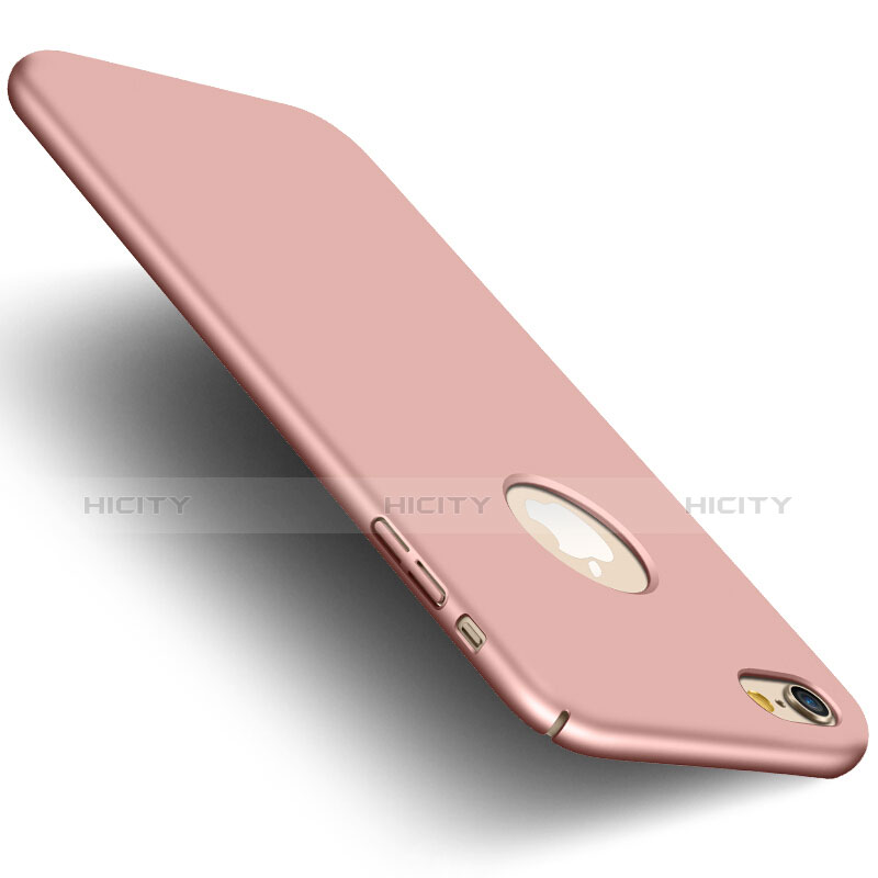 Etui Plastique Rigide avec Trou et Support Bague Anneau Mat et Support Bague Anneau pour Apple iPhone 6 Plus Rose Plus