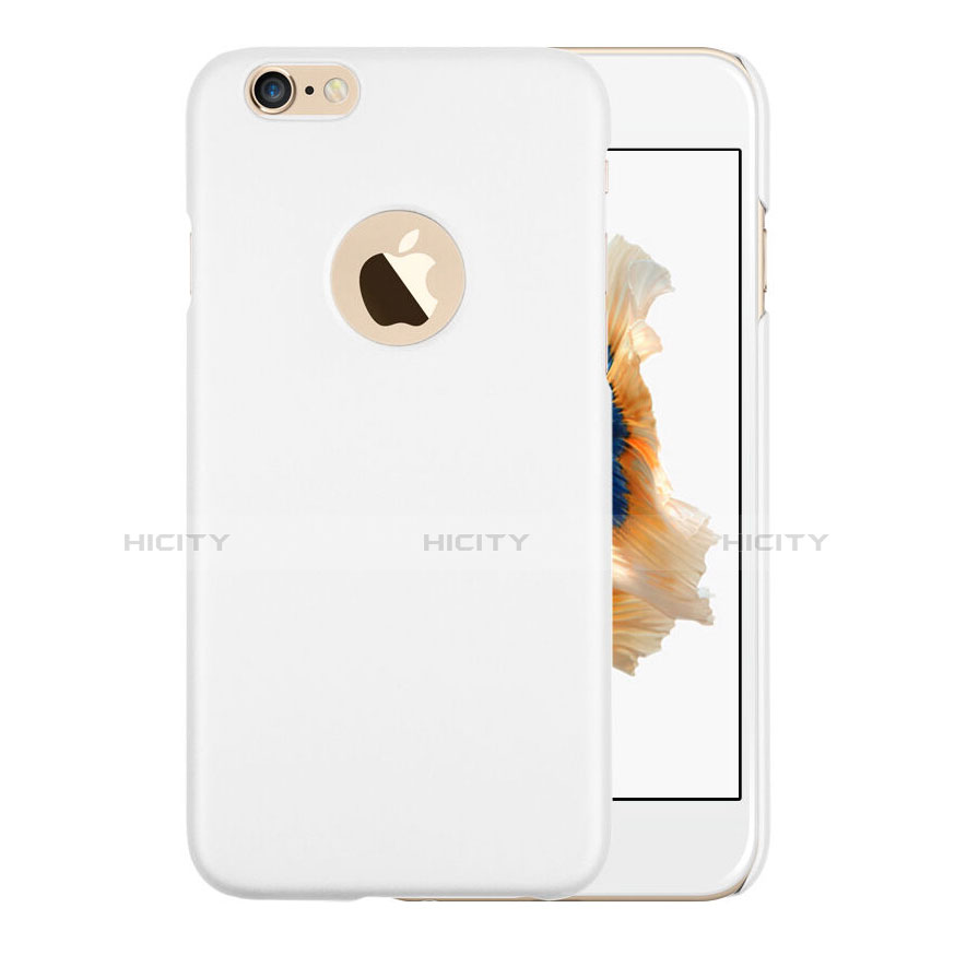 Etui Plastique Rigide avec Trou Mat pour Apple iPhone 6S Blanc Plus