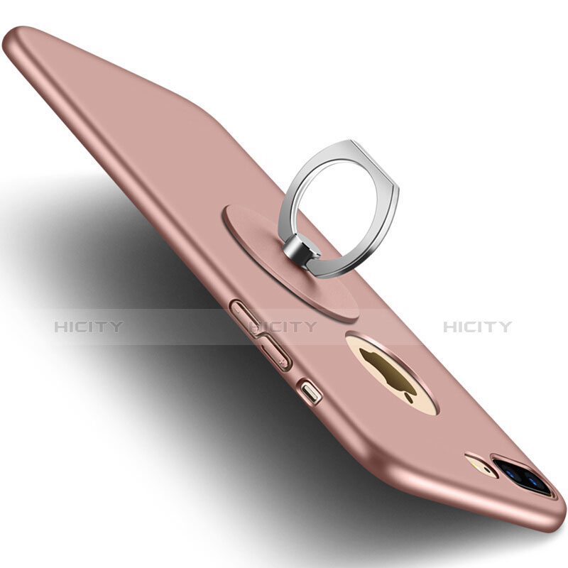 Etui Plastique Rigide avec Trou Mat pour Apple iPhone 7 Plus Rose Plus