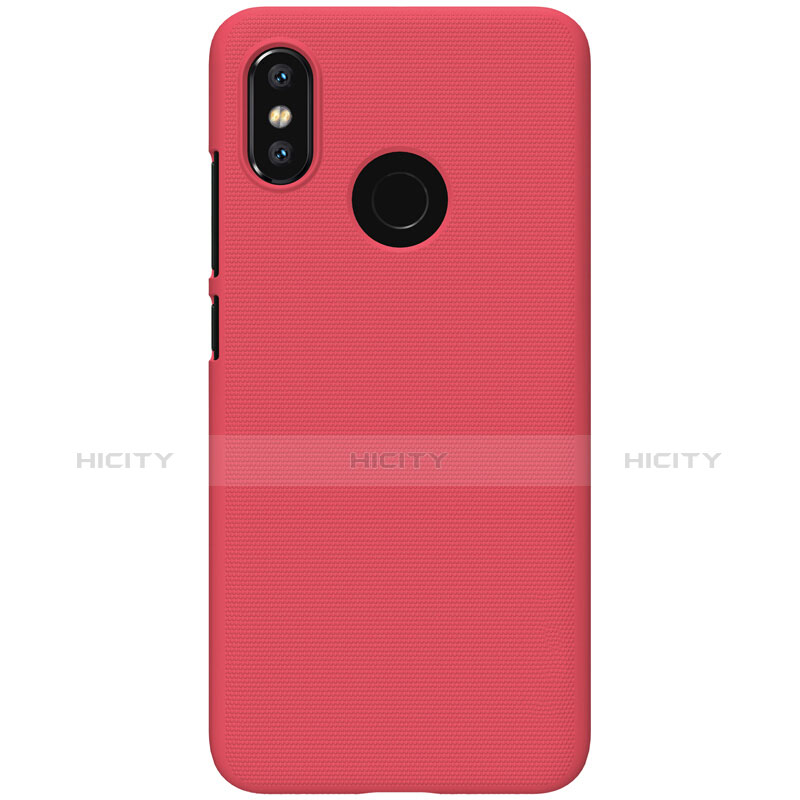 Etui Plastique Rigide Mailles Filet pour Xiaomi Mi 8 Rouge Plus