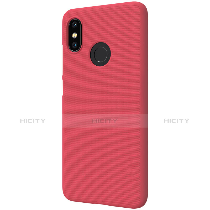 Etui Plastique Rigide Mailles Filet pour Xiaomi Mi 8 Rouge Plus