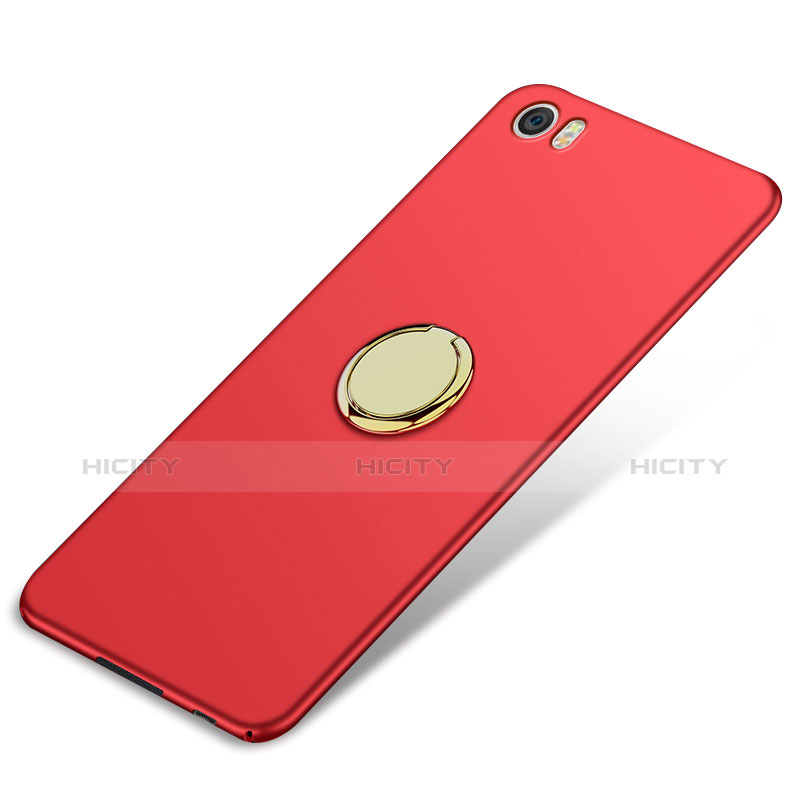 Etui Plastique Rigide Mat avec Support Bague Anneau A02 pour Xiaomi Mi Note Rouge Plus