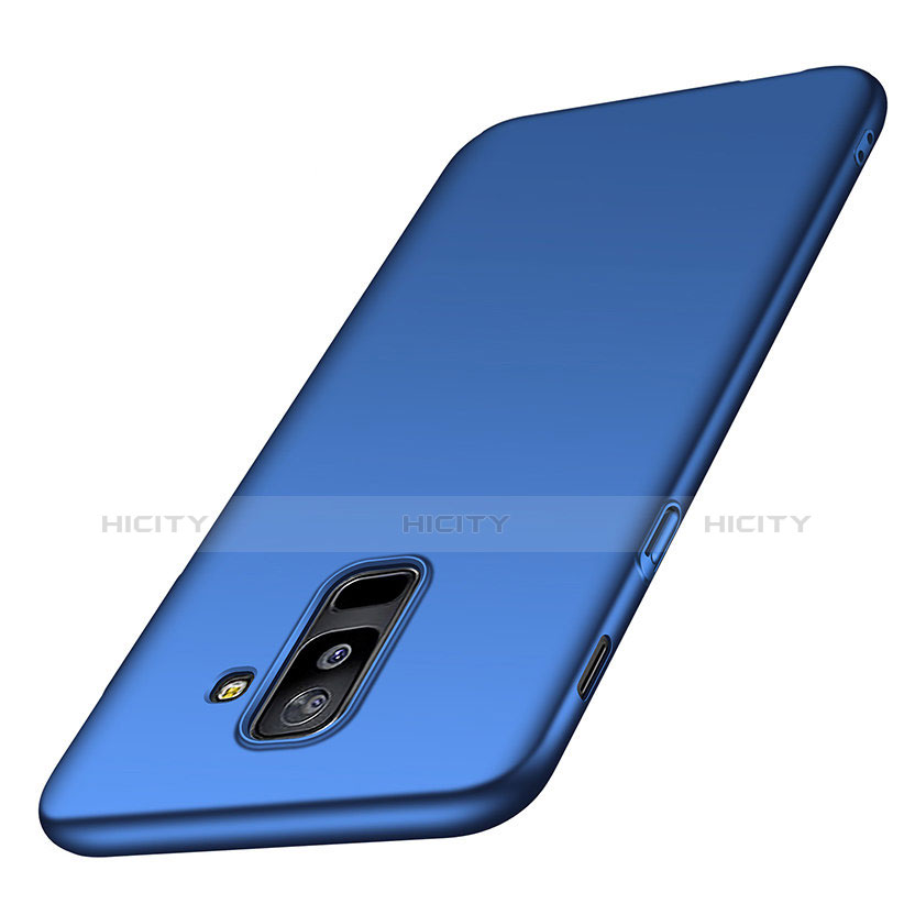 Etui Plastique Rigide Mat M02 pour Samsung Galaxy A6 Plus (2018) Bleu Plus