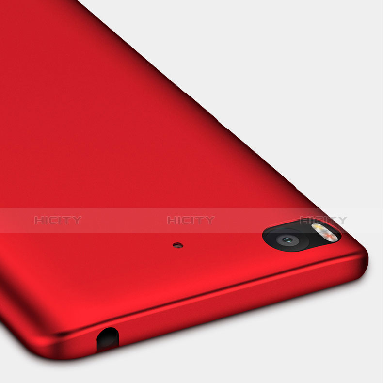 Etui Plastique Rigide Mat M04 pour Xiaomi Mi 5S 4G Rouge Plus