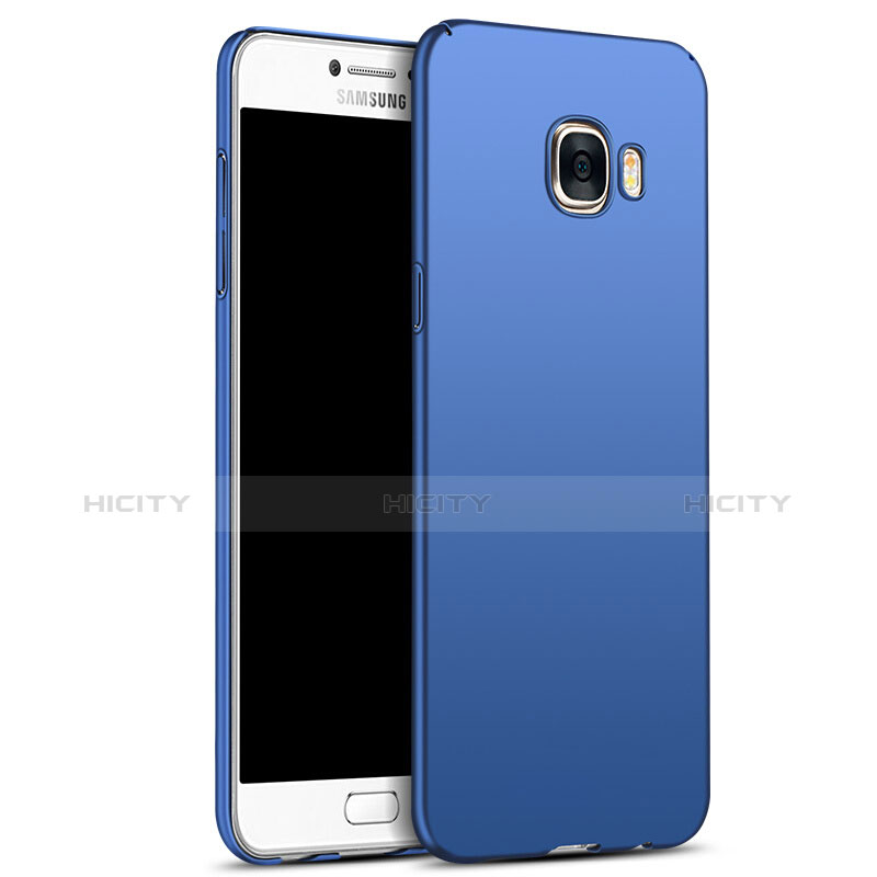 Etui Plastique Rigide Mat M05 pour Samsung Galaxy C7 SM-C7000 Bleu Plus