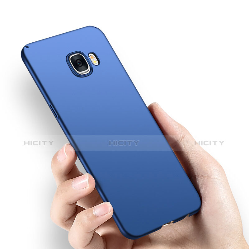 Etui Plastique Rigide Mat M05 pour Samsung Galaxy C7 SM-C7000 Bleu Plus