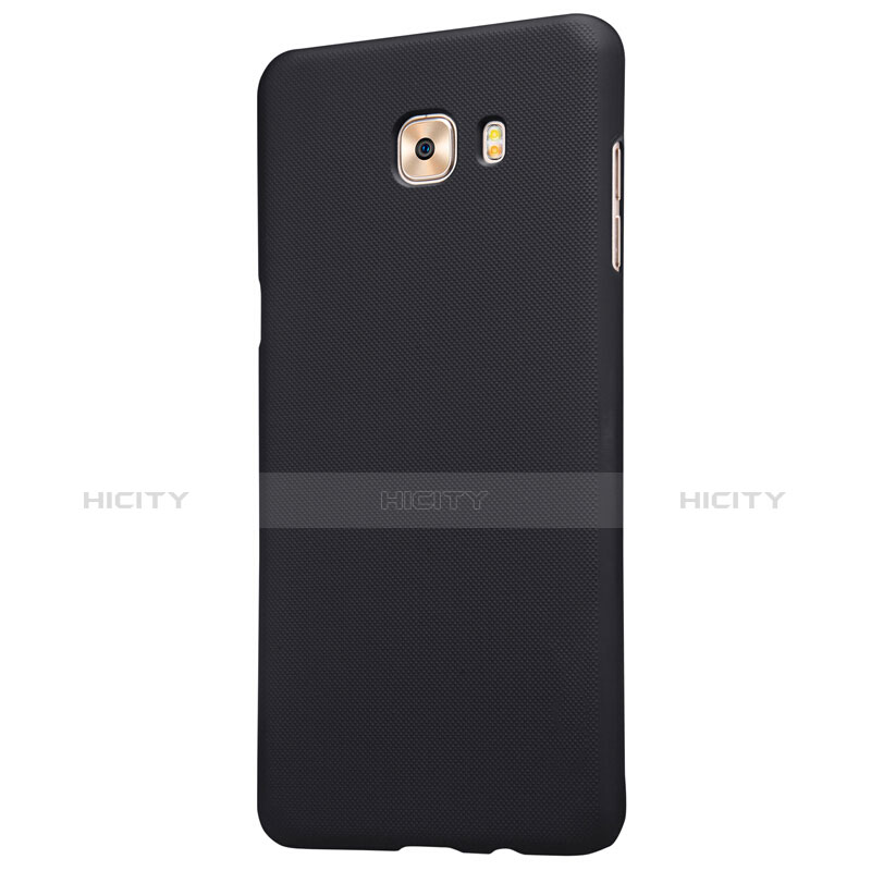 Etui Plastique Rigide Mat M05 pour Samsung Galaxy C9 Pro C9000 Noir Plus