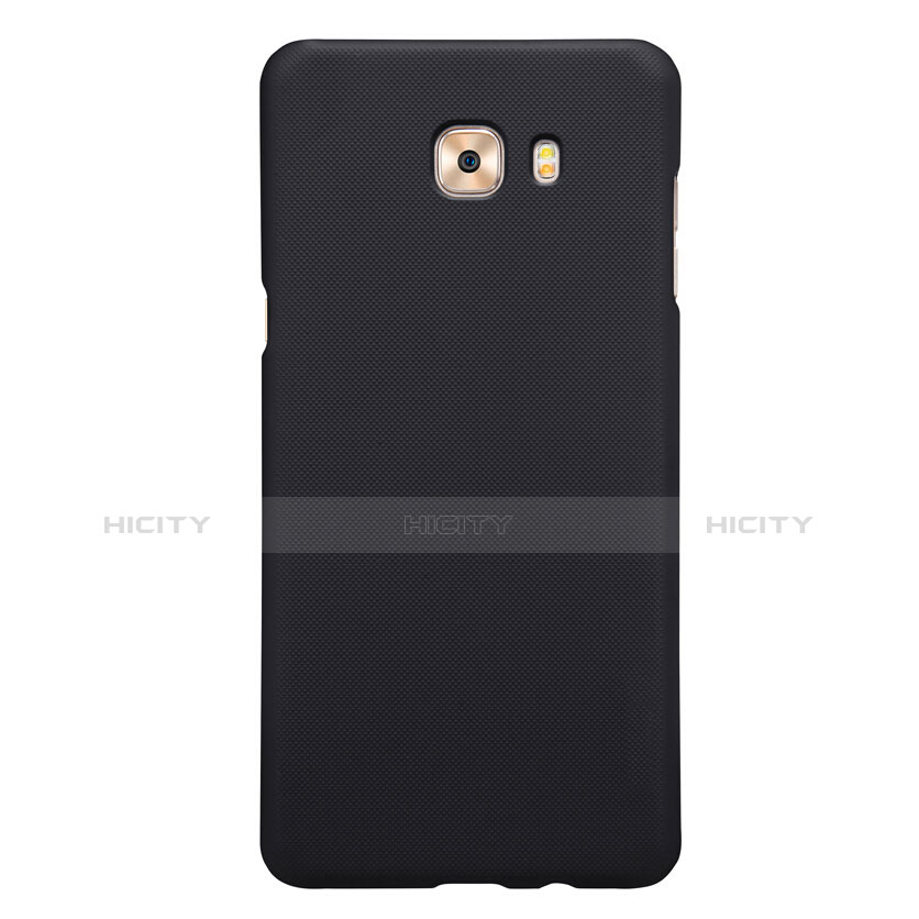 Etui Plastique Rigide Mat M05 pour Samsung Galaxy C9 Pro C9000 Noir Plus