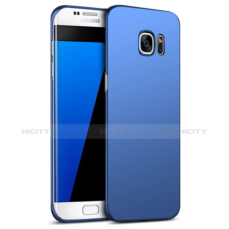 Etui Plastique Rigide Mat M09 pour Samsung Galaxy S7 Edge G935F Bleu Plus