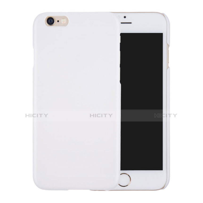 Etui Plastique Rigide Mat pour Apple iPhone 6 Plus Blanc Plus