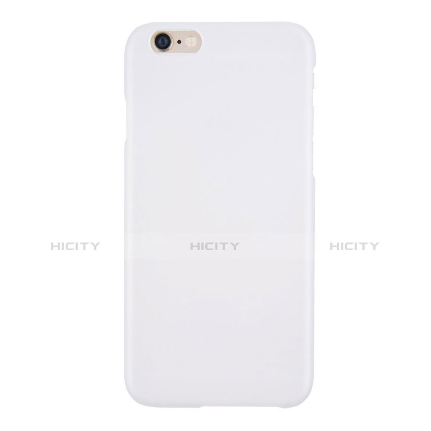 Etui Plastique Rigide Mat pour Apple iPhone 6 Plus Blanc Plus