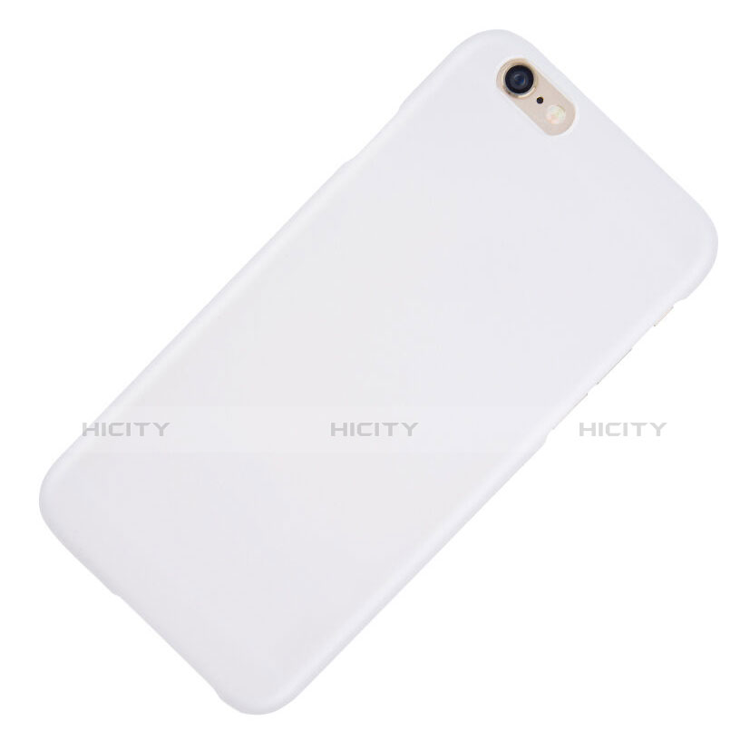 Etui Plastique Rigide Mat pour Apple iPhone 6 Plus Blanc Plus