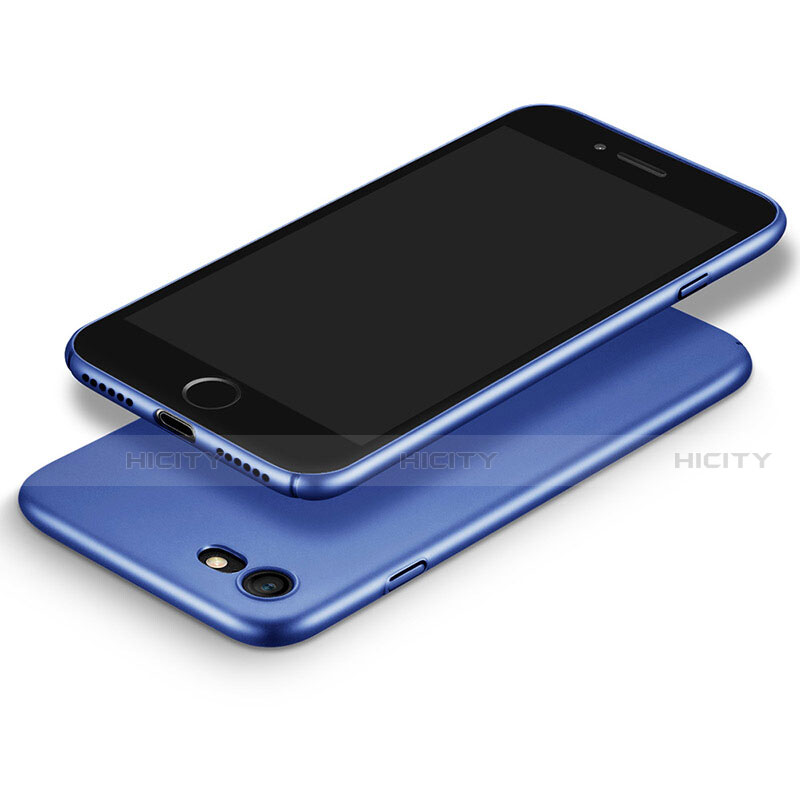 Etui Plastique Rigide Mat pour Apple iPhone SE3 (2022) Bleu Plus