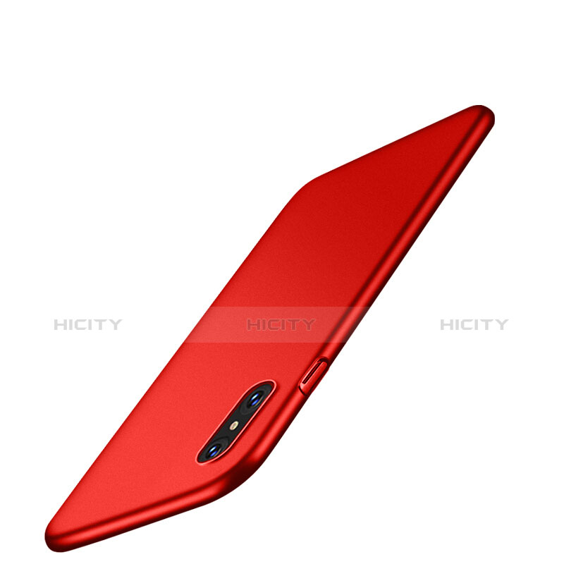 Etui Plastique Rigide Mat pour Apple iPhone X Rouge Plus