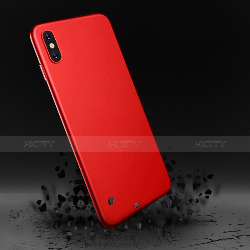 Etui Plastique Rigide Mat pour Apple iPhone X Rouge Plus