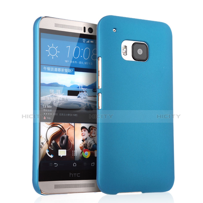 Etui Plastique Rigide Mat pour HTC One M9 Bleu Ciel Plus