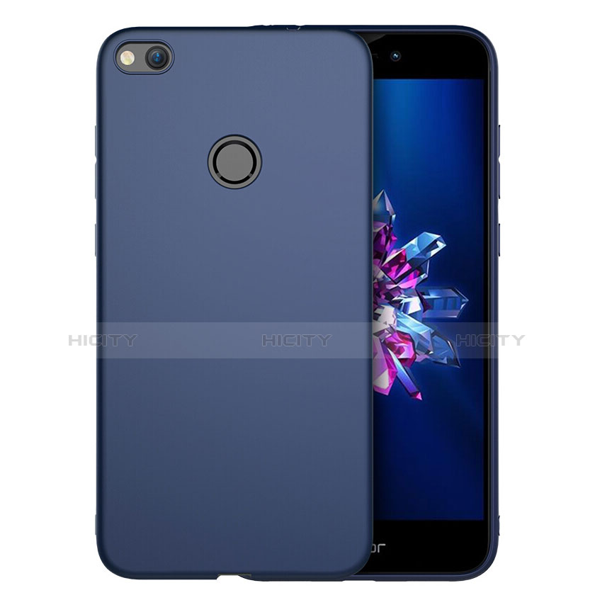 Etui Plastique Rigide Mat pour Huawei Honor 8 Lite Bleu Plus