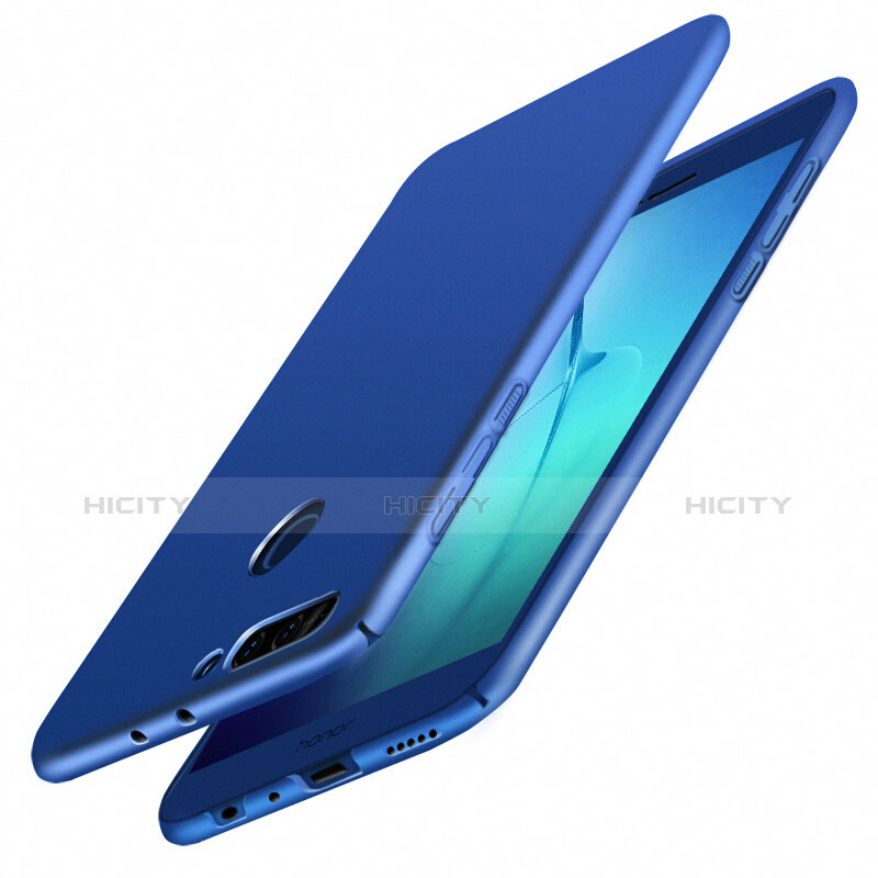 Etui Plastique Rigide Mat pour Huawei Honor 8 Pro Bleu Plus