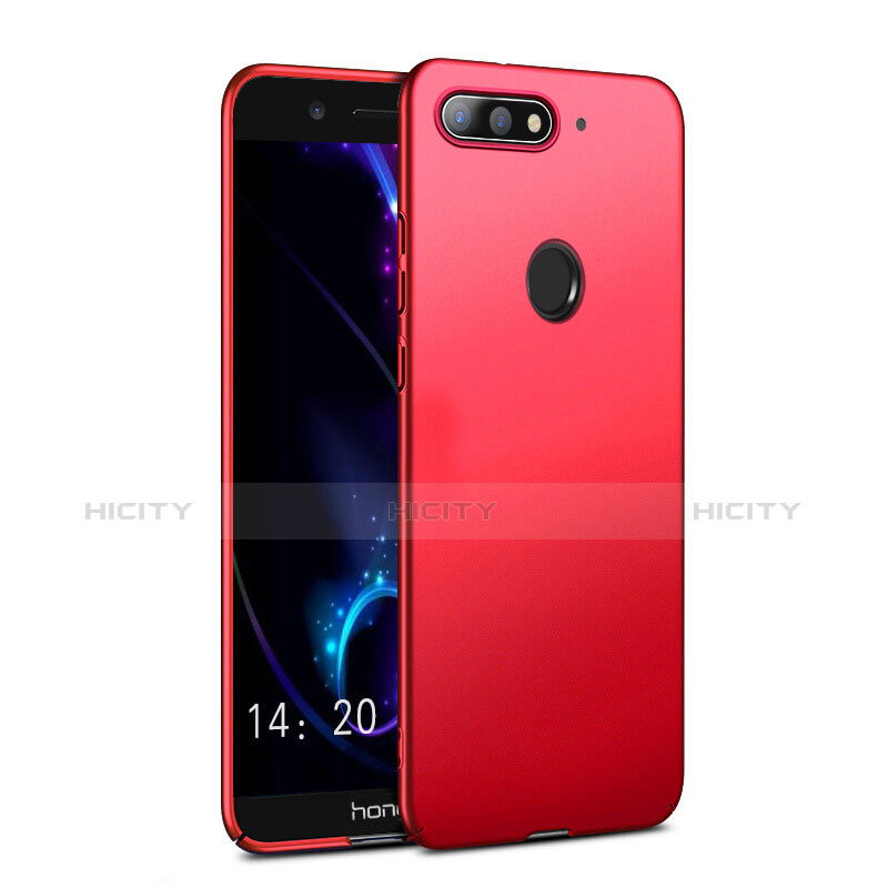 Etui Plastique Rigide Mat pour Huawei Honor Play 7A Rouge Plus