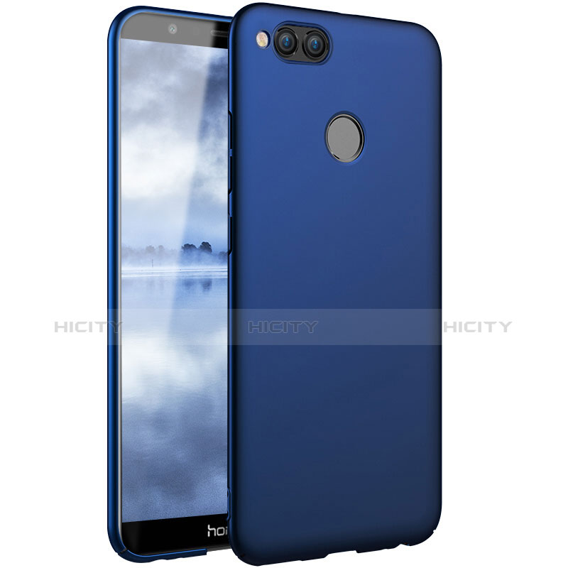 Etui Plastique Rigide Mat pour Huawei Honor Play 7X Bleu Plus