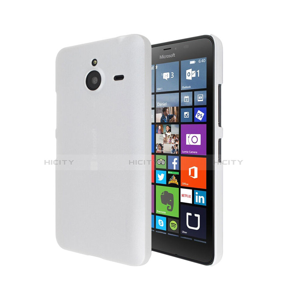 Etui Plastique Rigide Mat pour Microsoft Lumia 640 XL Lte Blanc Plus