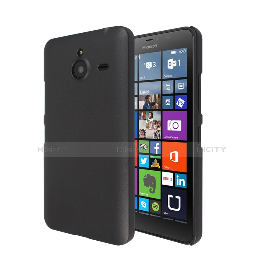 Etui Plastique Rigide Mat pour Microsoft Lumia 640 XL Lte Noir Plus