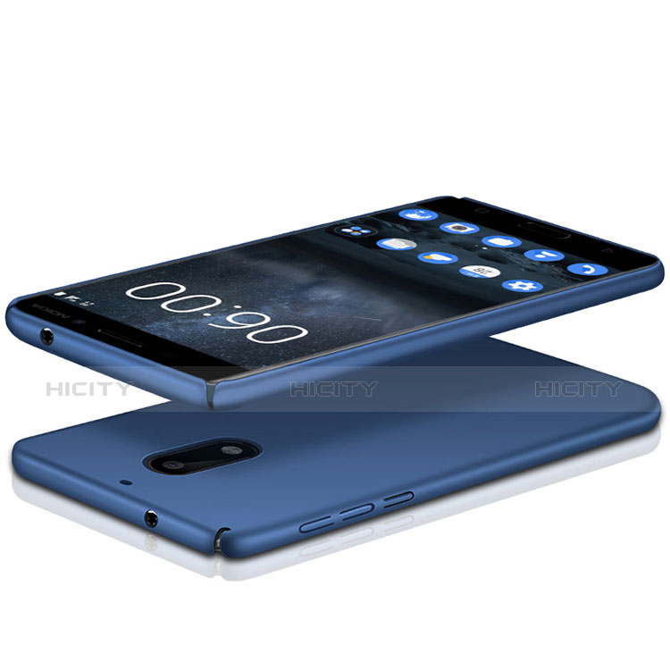 Etui Plastique Rigide Mat pour Nokia 6 Bleu Plus