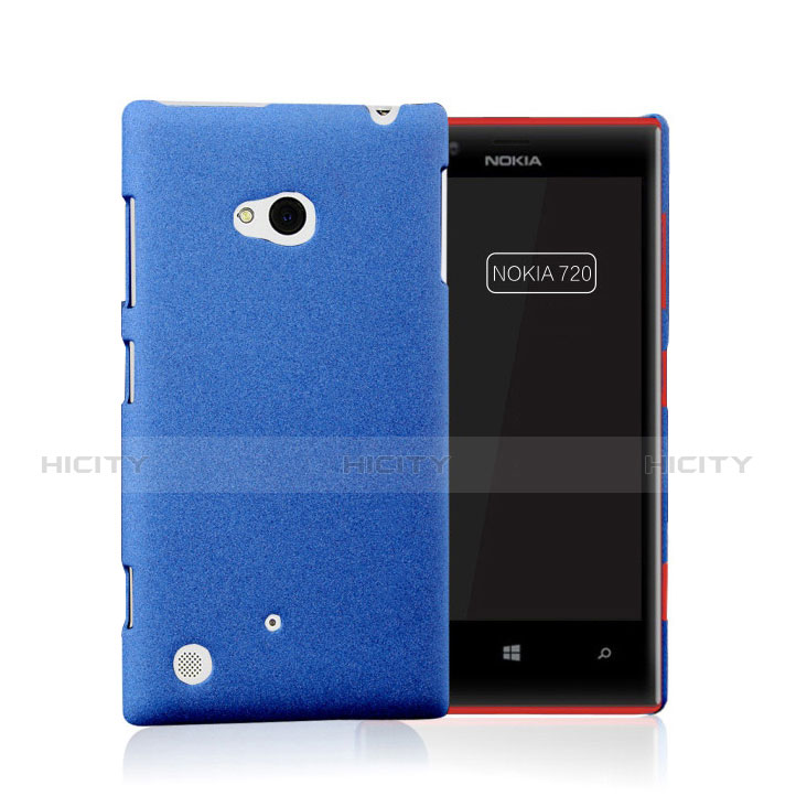 Etui Plastique Rigide Mat pour Nokia Lumia 720 Bleu Plus